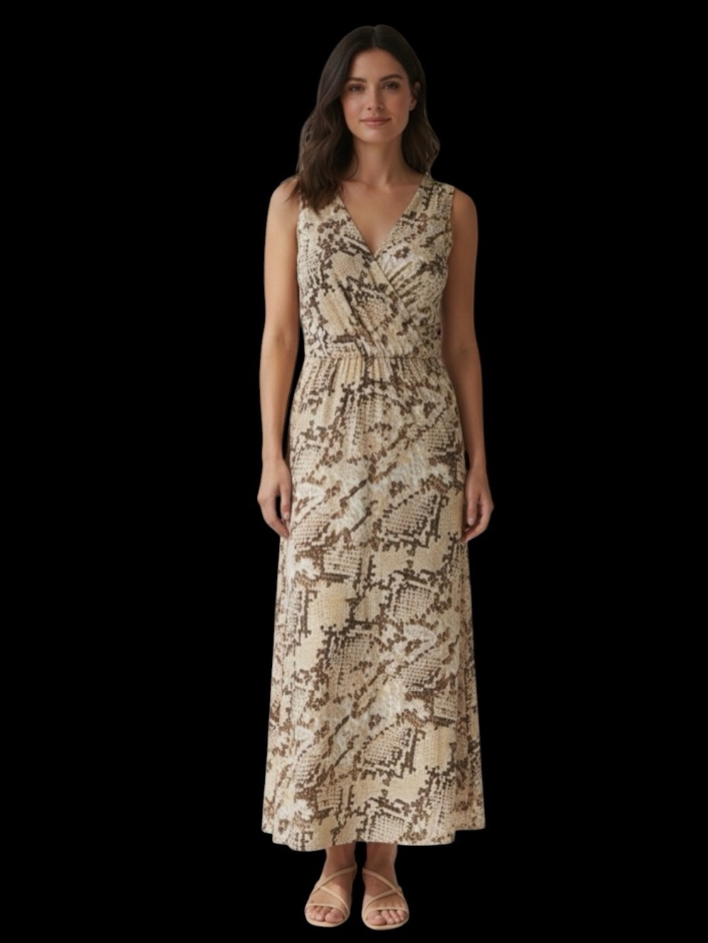 London Times, ladies, sleeveless maxi dress size 12 excellent cond sleeveless